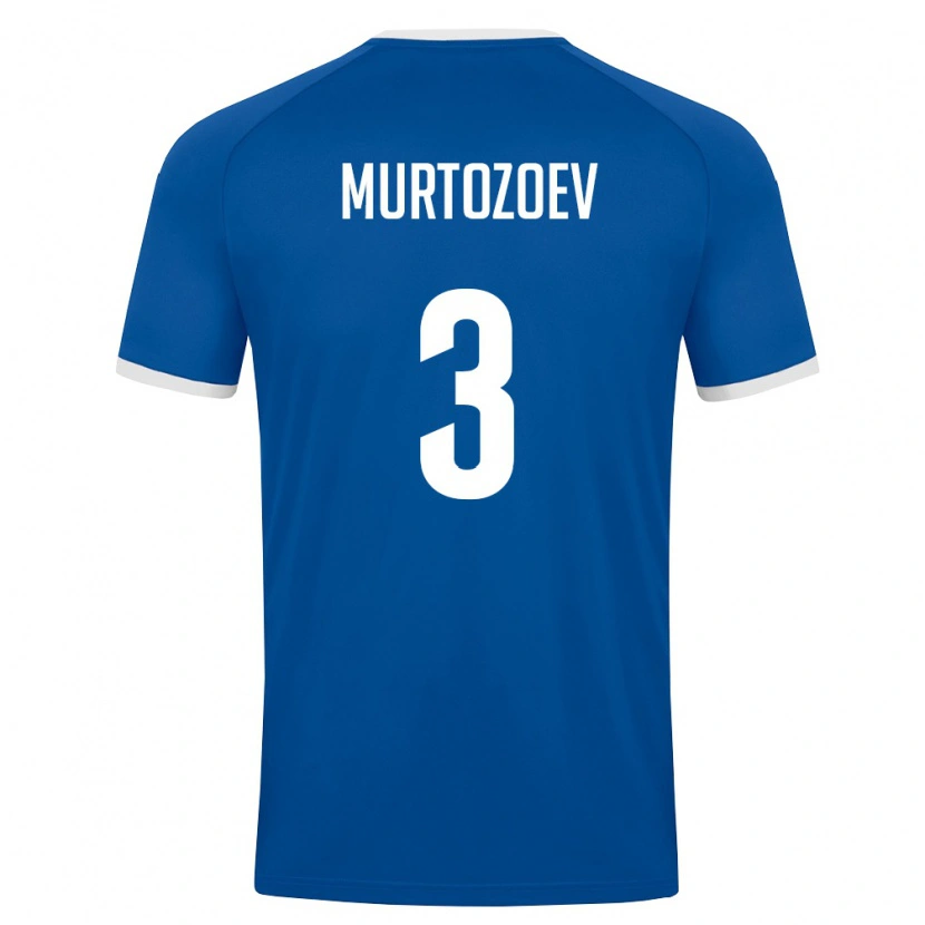 Danxen Dámské Uzbekistán Dilshod Murtozoev #3 Královská Modrá Bílá Domů Hráčské Dresy 26-28 Dres