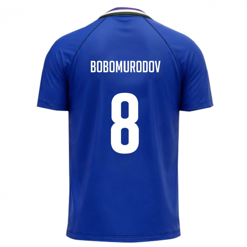 Danxen Dámské Uzbekistán Abulfayz Bobomurodov #8 Královská Modrá Bílá Domů Hráčské Dresy 26-28 Dres
