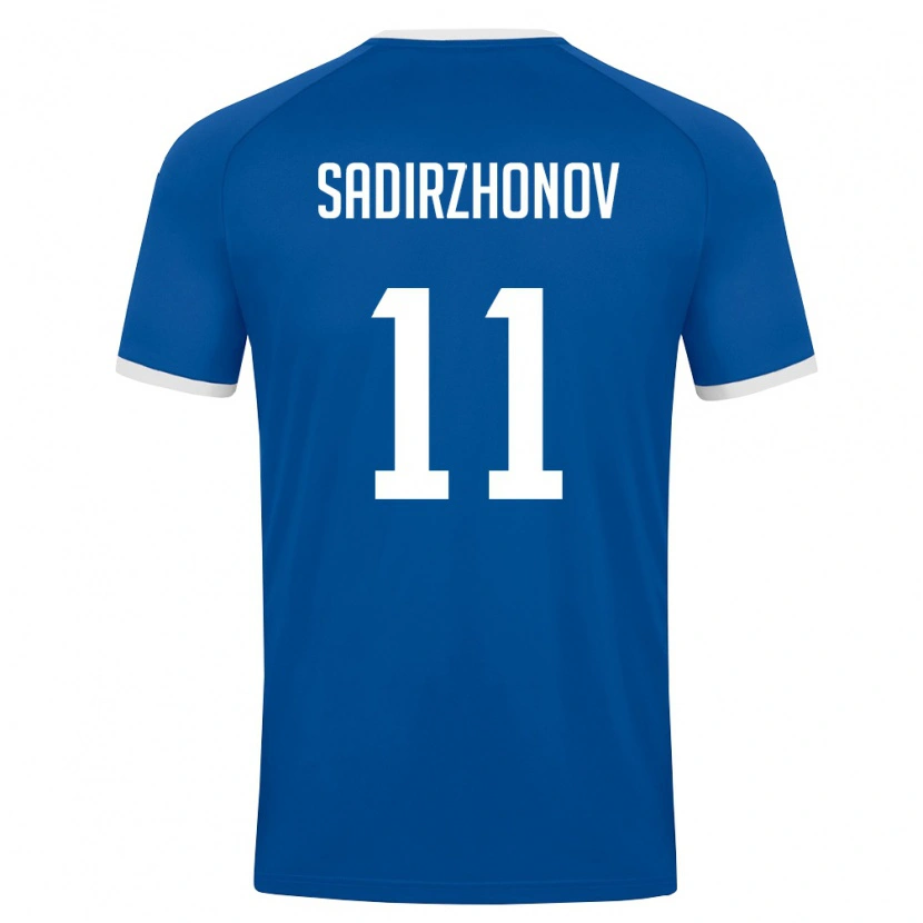 Danxen Dámské Uzbekistán Sukhrob Sadirzhonov #11 Královská Modrá Bílá Domů Hráčské Dresy 26-28 Dres