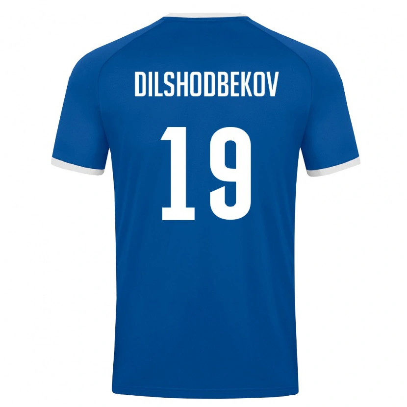 Danxen Dámské Uzbekistán Mukhammadali Dilshodbekov #19 Královská Modrá Bílá Domů Hráčské Dresy 26-28 Dres