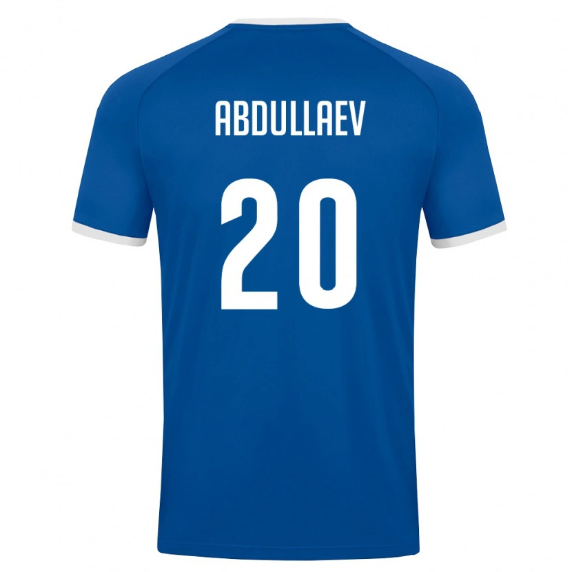 Danxen Dámské Uzbekistán Dilshod Abdullaev #20 Královská Modrá Bílá Domů Hráčské Dresy 26-28 Dres