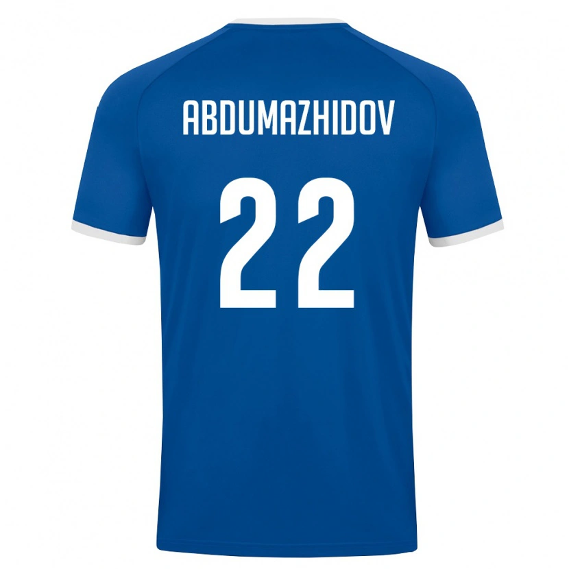 Danxen Dámské Uzbekistán Mukhammadrasul Abdumazhidov #22 Královská Modrá Bílá Domů Hráčské Dresy 26-28 Dres
