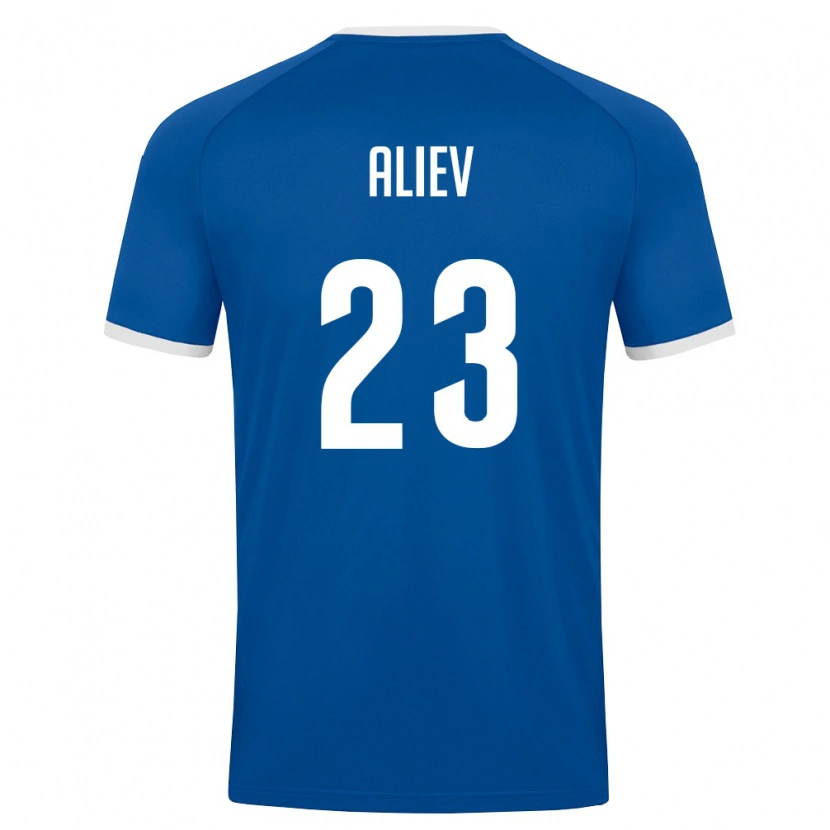 Danxen Dámské Uzbekistán Asilbek Aliev #23 Královská Modrá Bílá Domů Hráčské Dresy 26-28 Dres