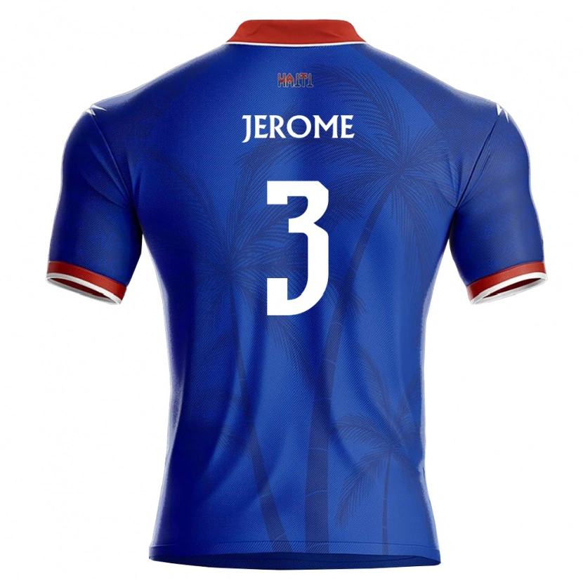 Danxen Dámské Haiti Odilon Jérôme #3 Modrá Červená Bílá Domů Hráčské Dresy 26-28 Dres
