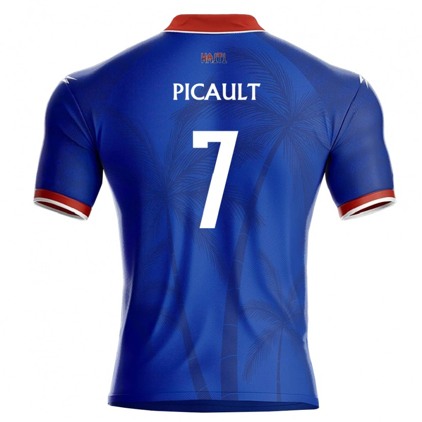 Danxen Dámské Haiti Fafà Picault #7 Modrá Červená Bílá Domů Hráčské Dresy 26-28 Dres