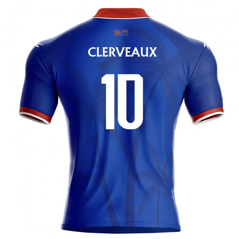 Danxen Dámské Haiti Dutherson Clerveaux #10 Modrá Červená Bílá Domů Hráčské Dresy 26-28 Dres