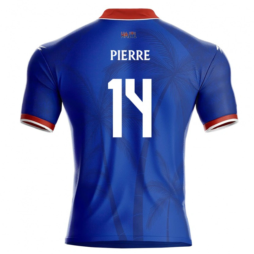 Danxen Dámské Haiti Nelson Pierre #14 Modrá Červená Bílá Domů Hráčské Dresy 26-28 Dres