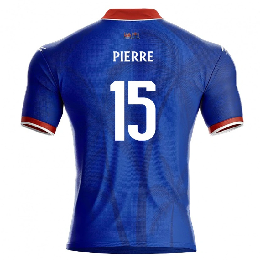 Danxen Dámské Haiti Denilson Pierre #15 Modrá Červená Bílá Domů Hráčské Dresy 26-28 Dres