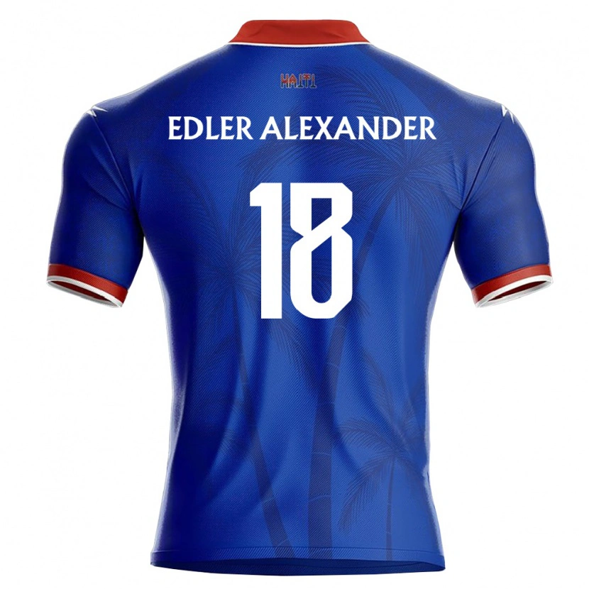 Danxen Dámské Haiti Guesly Edler Alexander #18 Modrá Červená Bílá Domů Hráčské Dresy 26-28 Dres