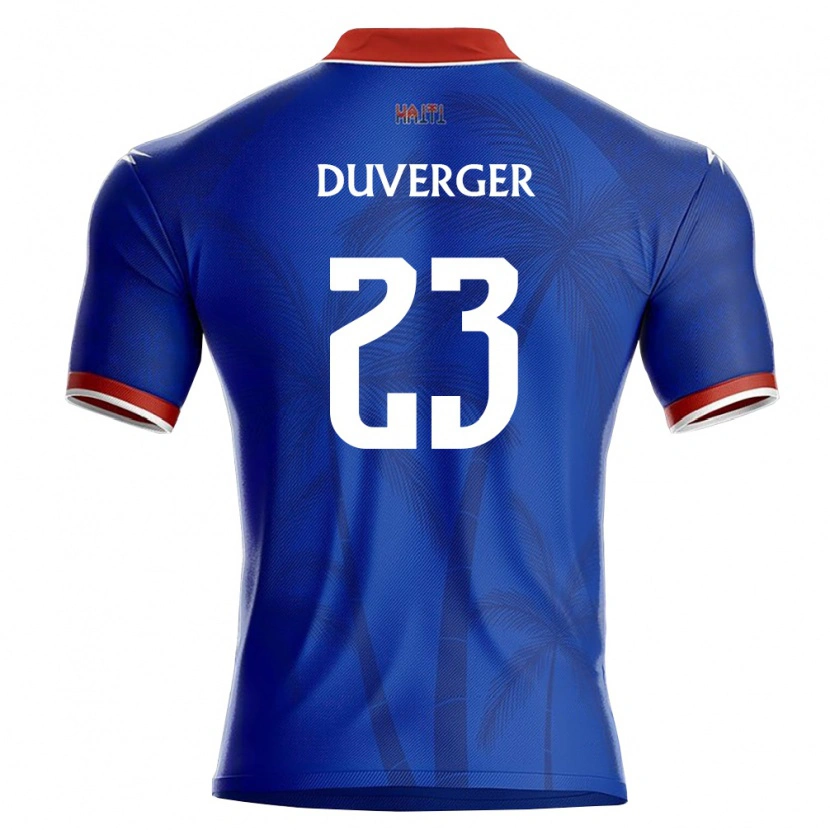 Danxen Dámské Haiti Josué Duverger #23 Modrá Červená Bílá Domů Hráčské Dresy 26-28 Dres