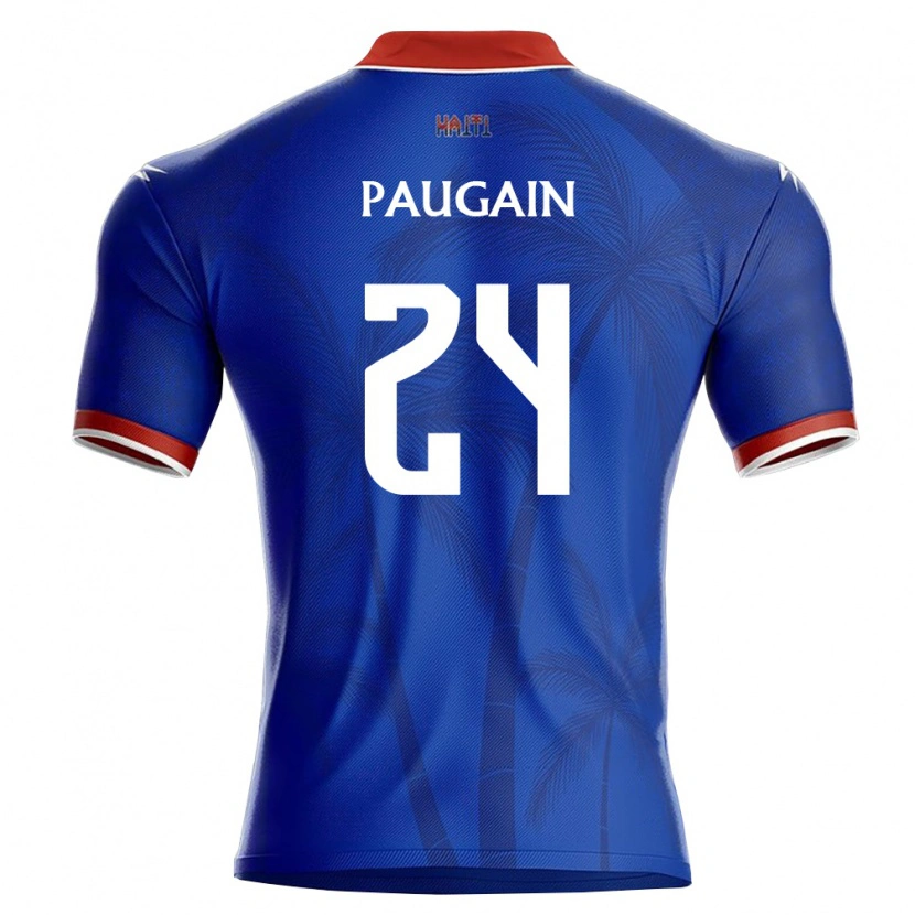 Danxen Dámské Haiti Wilguens Paugain #24 Modrá Červená Bílá Domů Hráčské Dresy 26-28 Dres