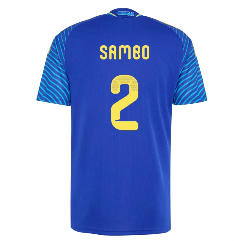Danxen Dámské Curaçao Shurandy Sambo #2 Námořnická Bílá Domů Hráčské Dresy 26-28 Dres