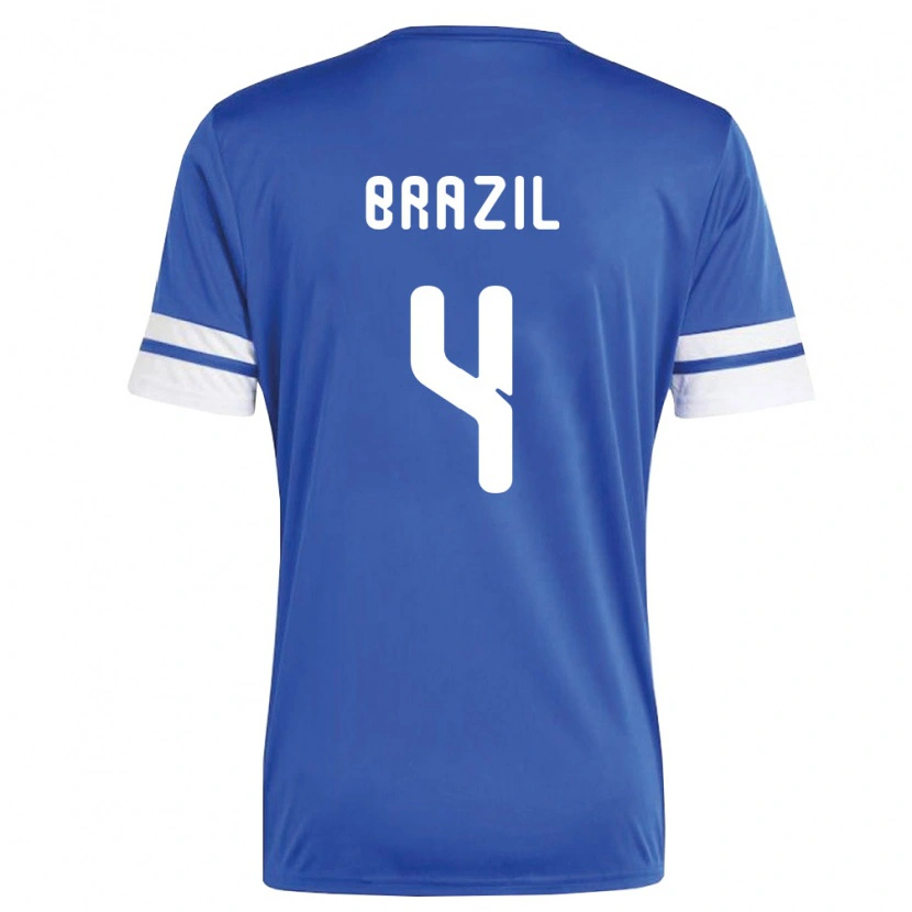 Danxen Dámské Curaçao Keano Brazil #4 Námořnická Bílá Domů Hráčské Dresy 26-28 Dres
