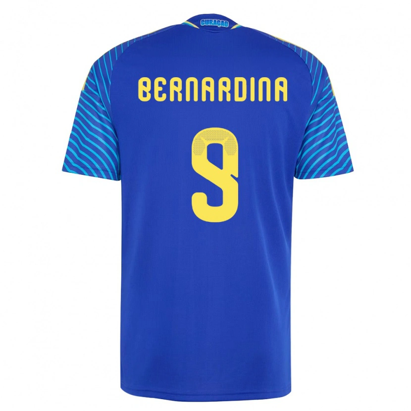 Danxen Dámské Curaçao Damiënthly Bernardina #9 Námořnická Bílá Domů Hráčské Dresy 26-28 Dres