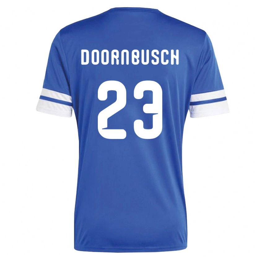 Danxen Dámské Curaçao Trevor Doornbusch #23 Námořnická Bílá Domů Hráčské Dresy 26-28 Dres
