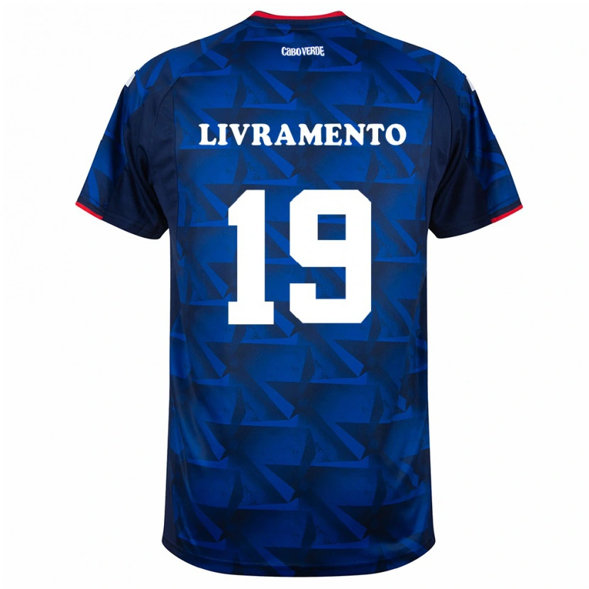 Danxen Dámské Kapverdy Dailon Livramento #19 Královská Modrá Červená Domů Hráčské Dresy 26-28 Dres