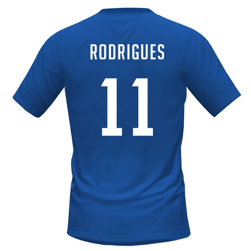 Danxen Dámské Kapverdy Garry Rodrigues #11 Královská Modrá Červená Domů Hráčské Dresy 26-28 Dres