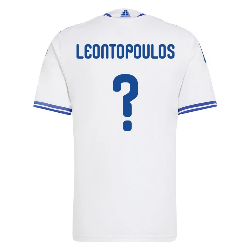 Danxen Dámské Řecko Giannis Leontopoulos #0 Bílá Modrá Domů Hráčské Dresy 26-28 Dres
