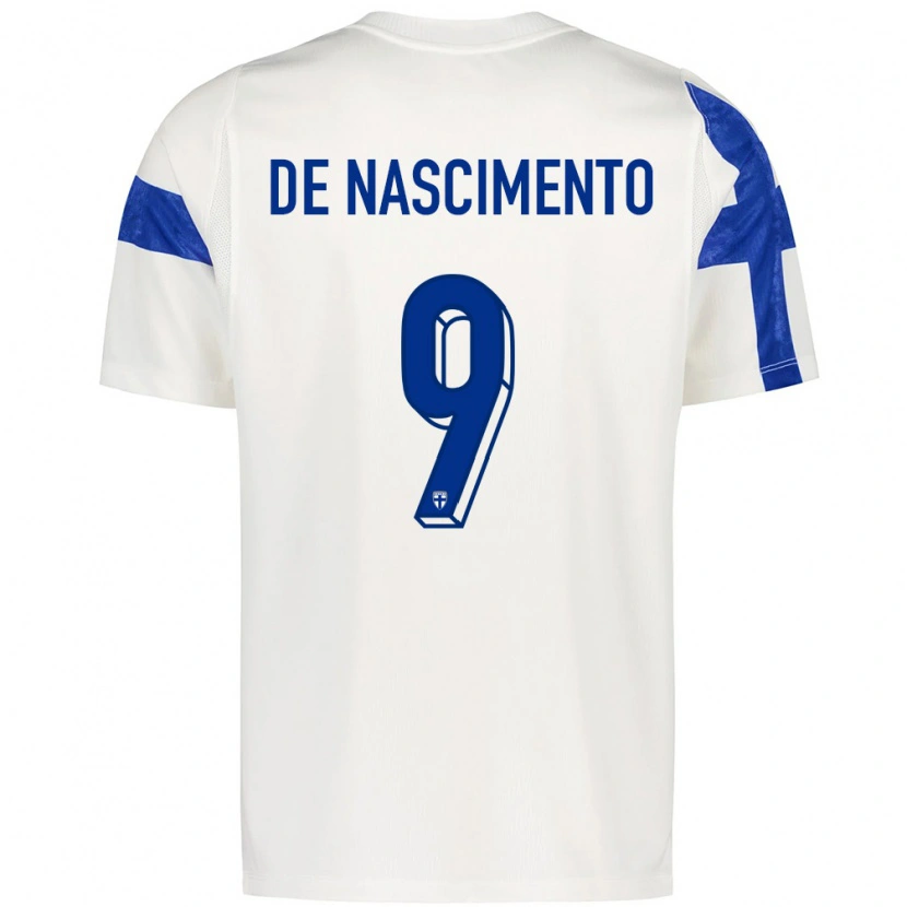Danxen Dámské Finsko Jay De Nascimento #9 Bílá Modrá Domů Hráčské Dresy 26-28 Dres