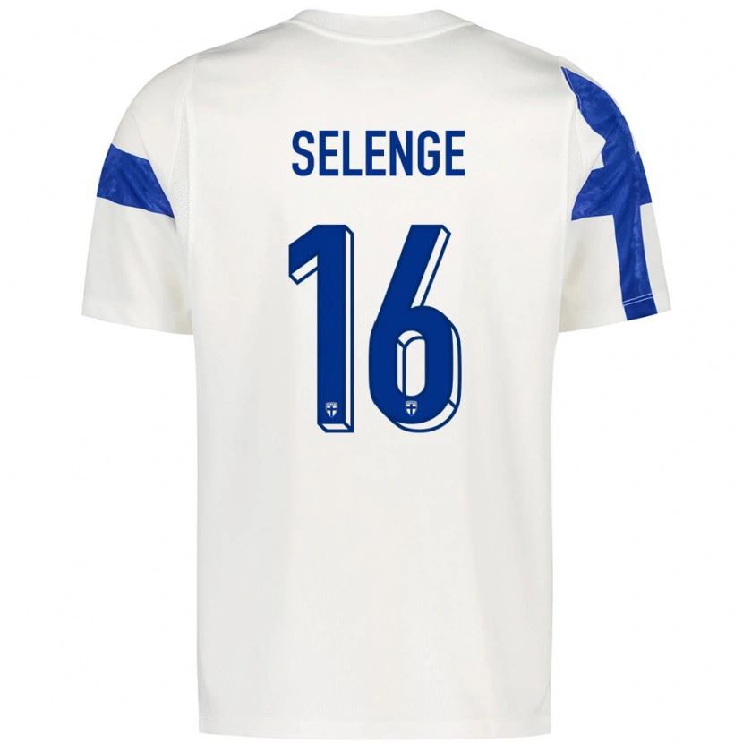 Danxen Dámské Finsko Jeff Selenge #16 Bílá Modrá Domů Hráčské Dresy 26-28 Dres