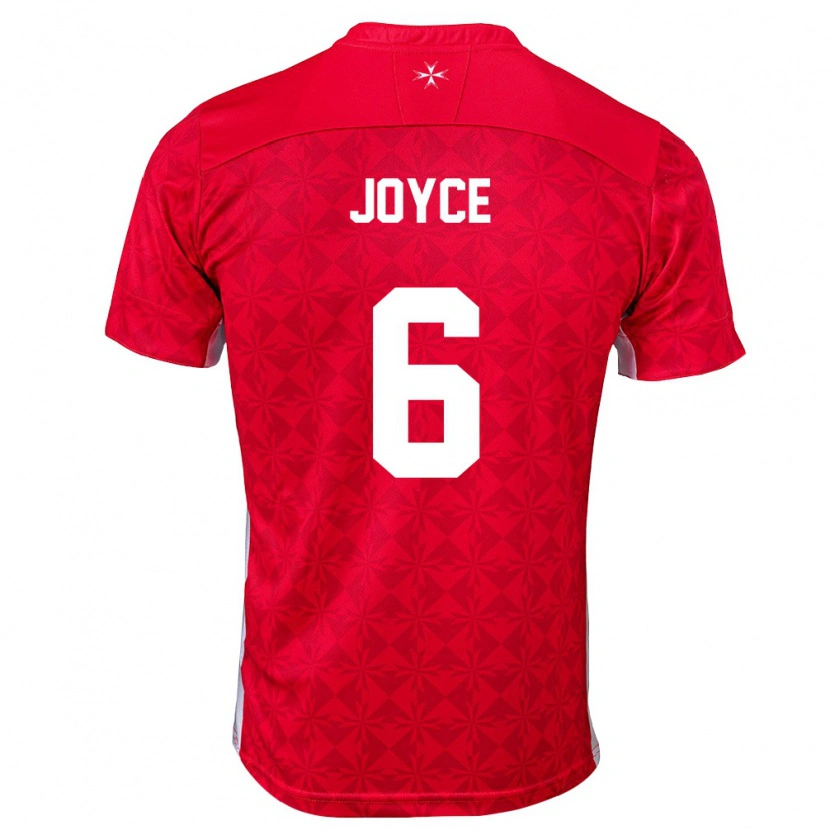 Danxen Dámské Malta Nathan Joyce #6 Červená Bílá Domů Hráčské Dresy 26-28 Dres