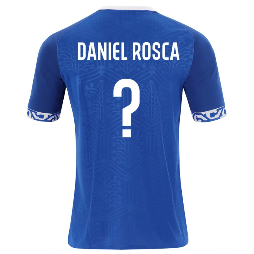 Danxen Dámské Moldavsko Daniel Rosca #0 Královská Modrá Bílá Domů Hráčské Dresy 26-28 Dres