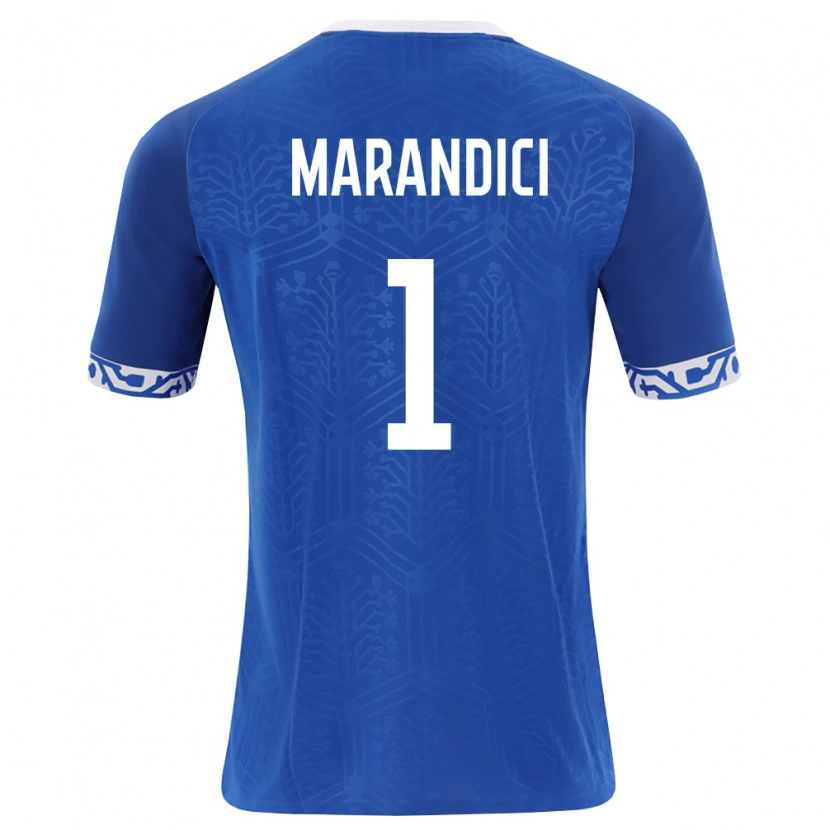 Danxen Dámské Moldavsko Maxim Marandici #1 Královská Modrá Bílá Domů Hráčské Dresy 26-28 Dres