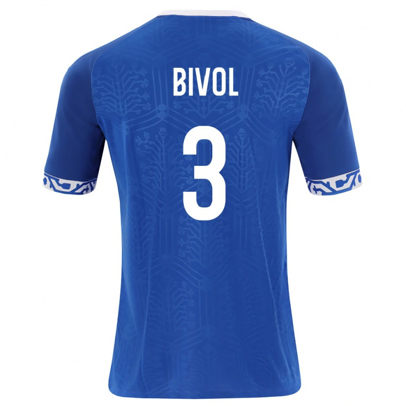 Danxen Dámské Moldavsko Victor Bivol #3 Královská Modrá Bílá Domů Hráčské Dresy 26-28 Dres