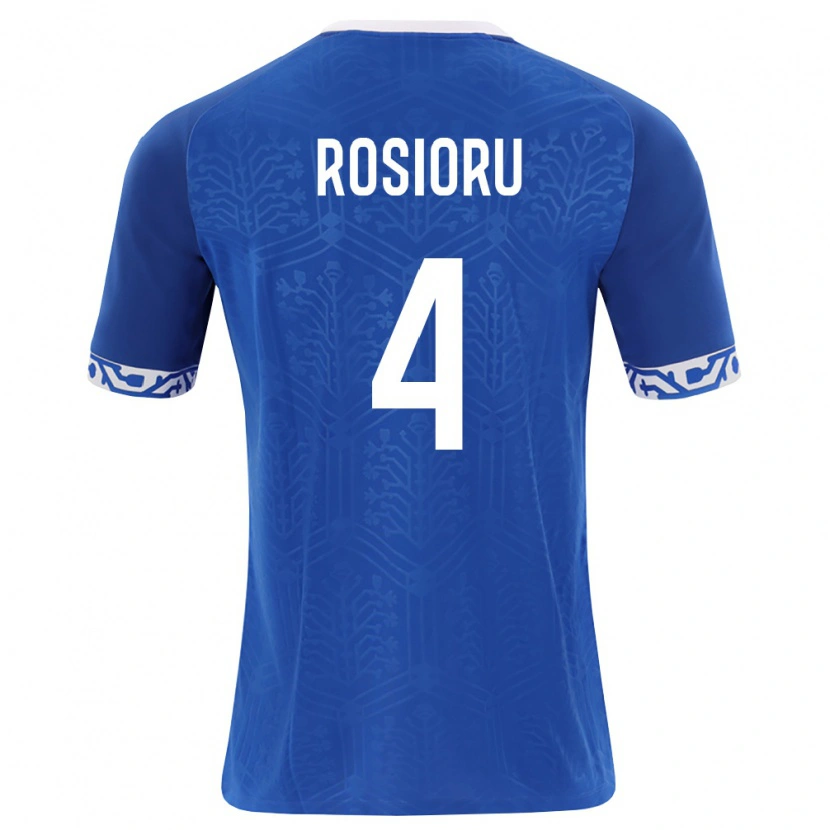 Danxen Dámské Moldavsko Marius-Nicolae Rosioru #4 Královská Modrá Bílá Domů Hráčské Dresy 26-28 Dres