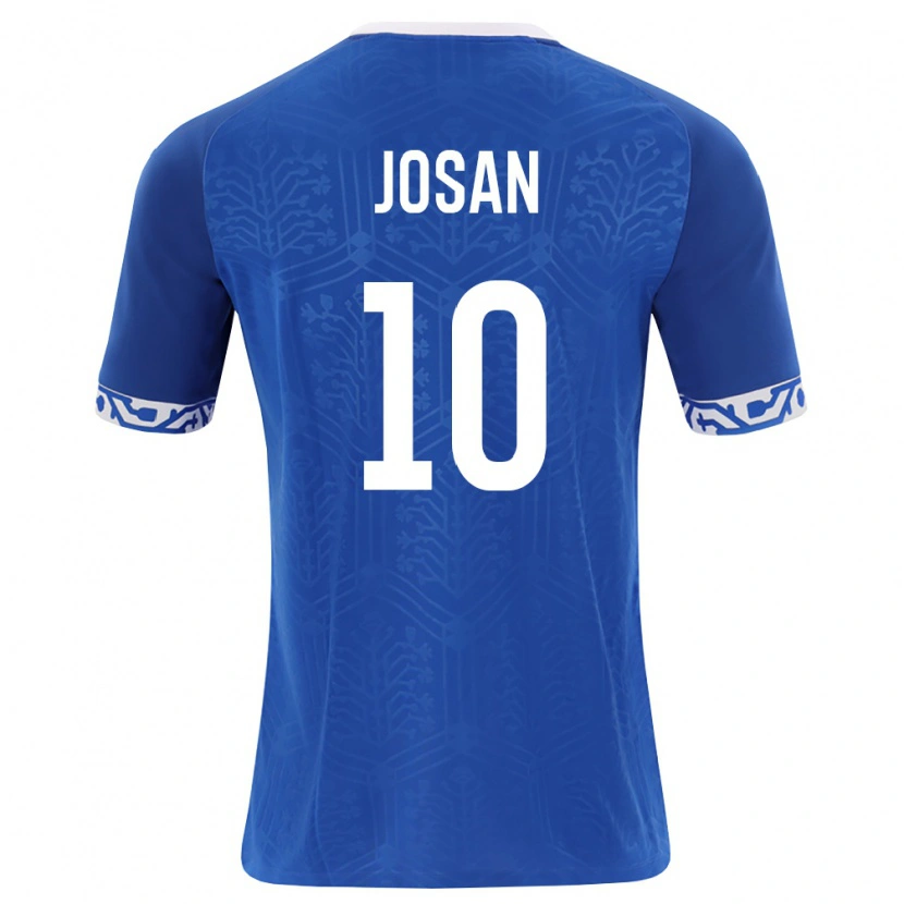 Danxen Dámské Moldavsko Nichita Josan #10 Královská Modrá Bílá Domů Hráčské Dresy 26-28 Dres