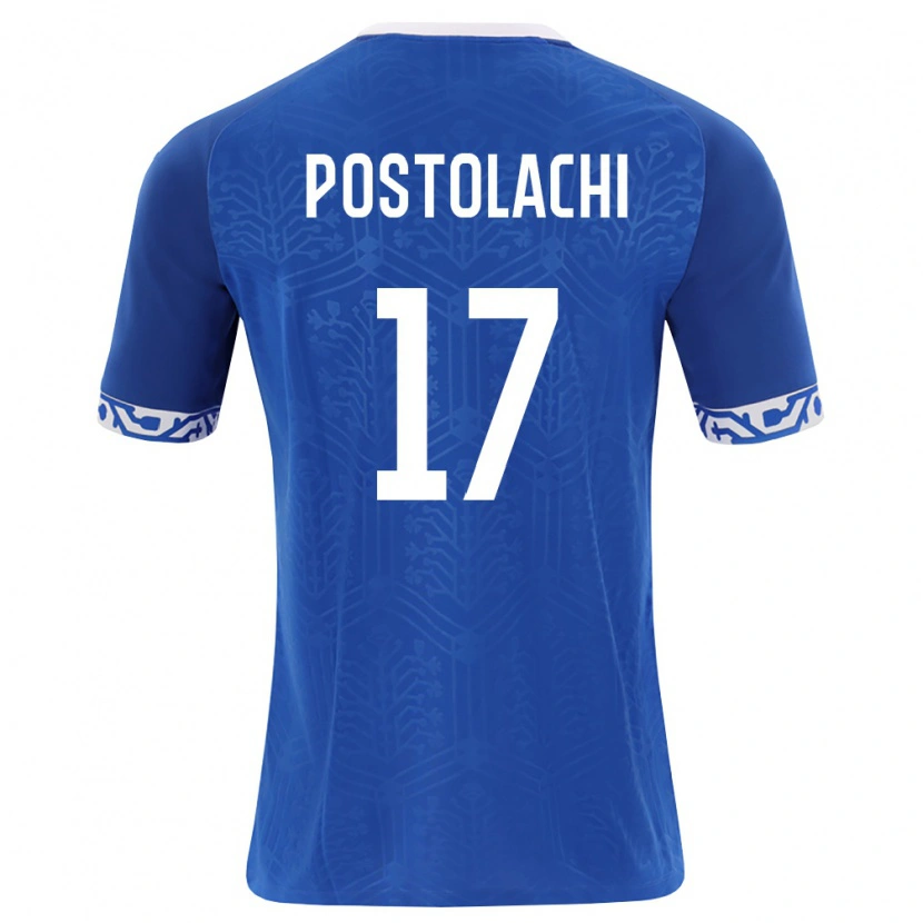 Danxen Dámské Moldavsko Virgiliu Postolachi #17 Královská Modrá Bílá Domů Hráčské Dresy 26-28 Dres