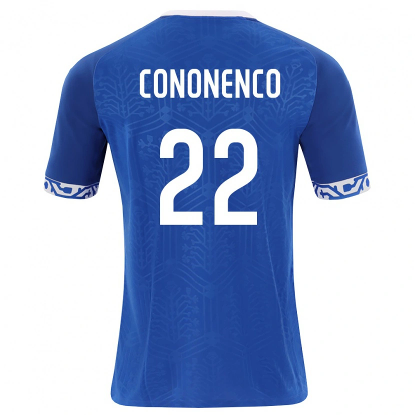 Danxen Dámské Moldavsko Maxim Cononenco #22 Královská Modrá Bílá Domů Hráčské Dresy 26-28 Dres