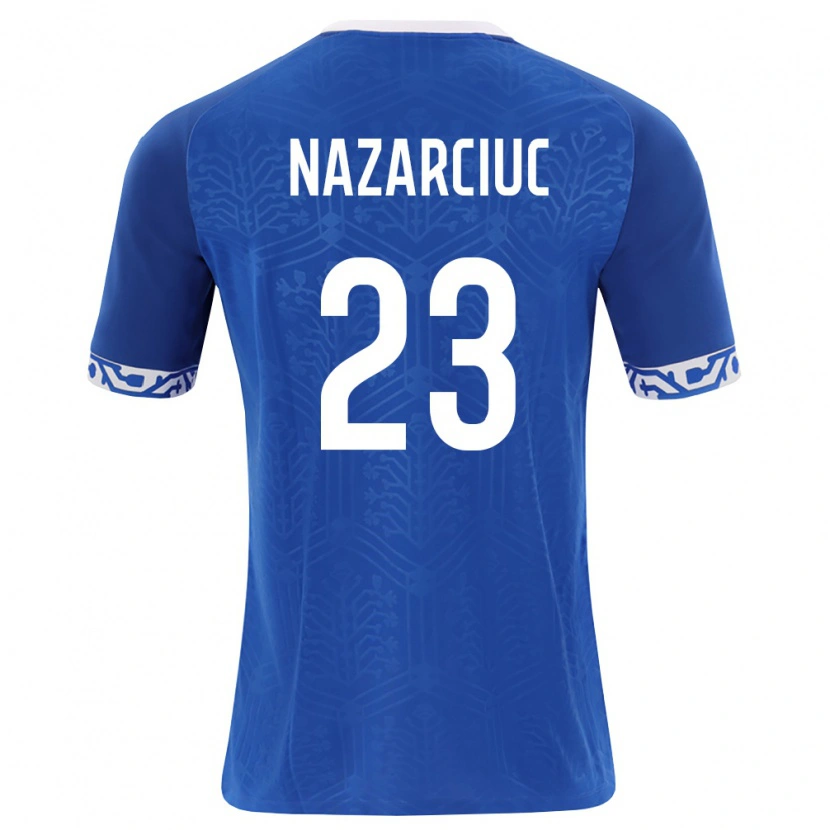 Danxen Dámské Moldavsko Artur Nazarciuc #23 Královská Modrá Bílá Domů Hráčské Dresy 26-28 Dres
