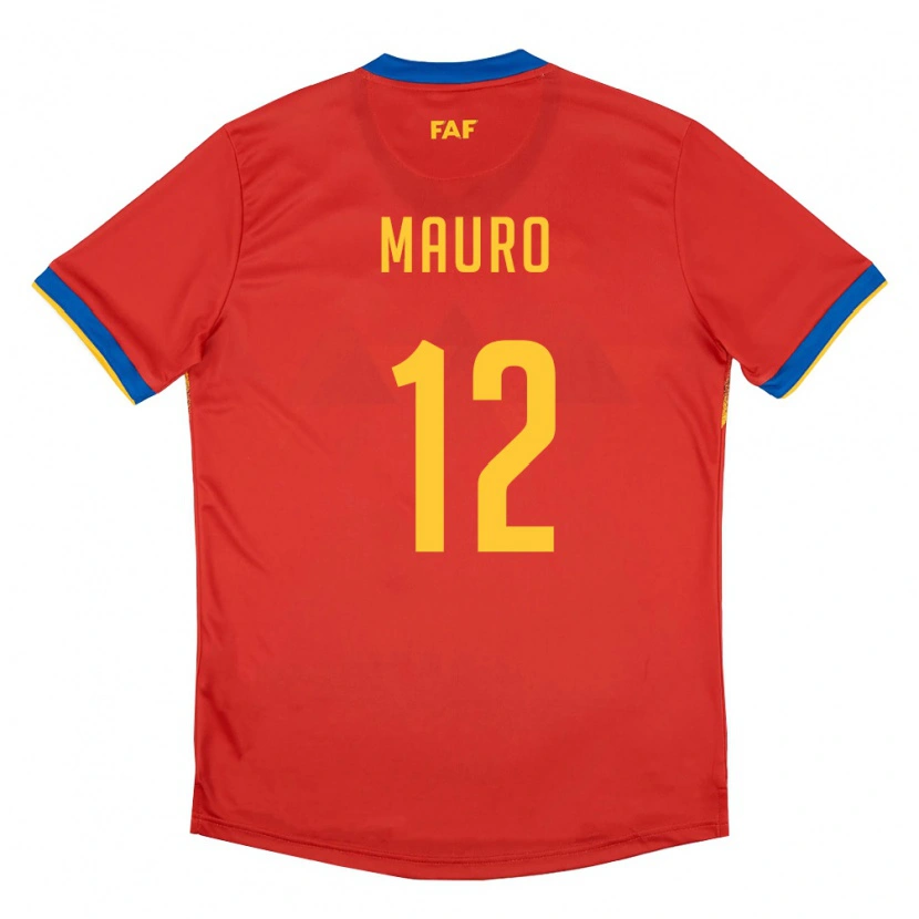 Danxen Dámské Andorra Mauro #12 Červená Modrá Žlutá Domů Hráčské Dresy 26-28 Dres