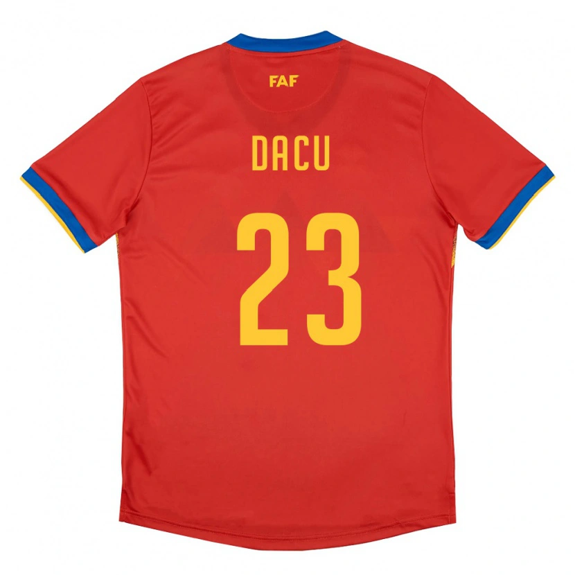 Danxen Dámské Andorra Dacu #23 Červená Modrá Žlutá Domů Hráčské Dresy 26-28 Dres