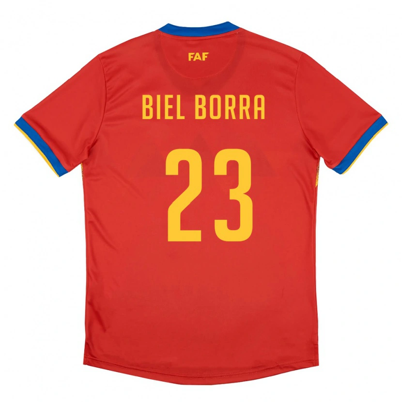 Danxen Dámské Andorra Biel Borra #23 Červená Modrá Žlutá Domů Hráčské Dresy 26-28 Dres