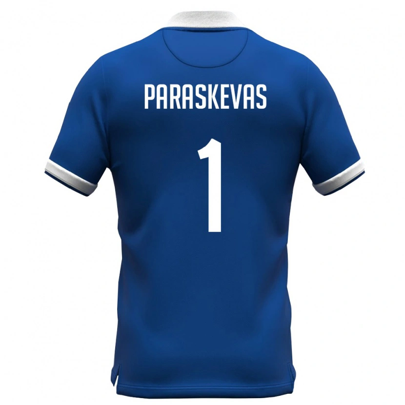 Danxen Dámské Kypr Andreas Paraskevas #1 Královská Modrá Bílá Domů Hráčské Dresy 26-28 Dres