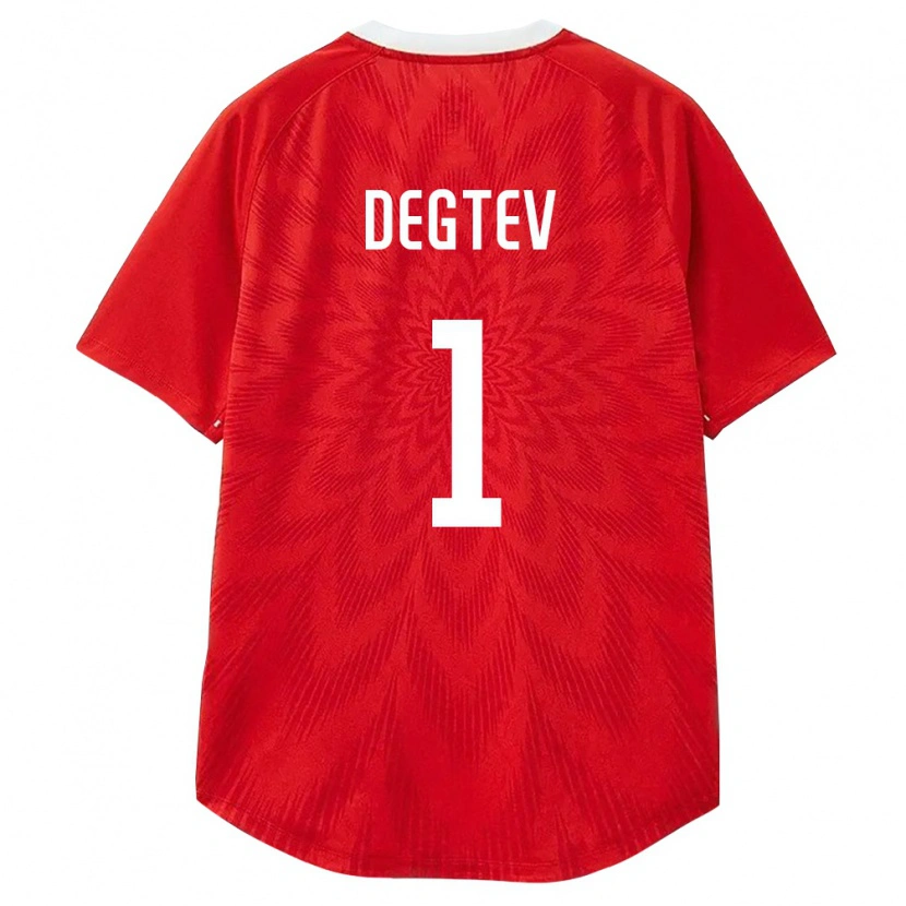 Danxen Dámské Rusko Aleksandr Degtev #1 Červená Bílá Hnědá Domů Hráčské Dresy 26-28 Dres