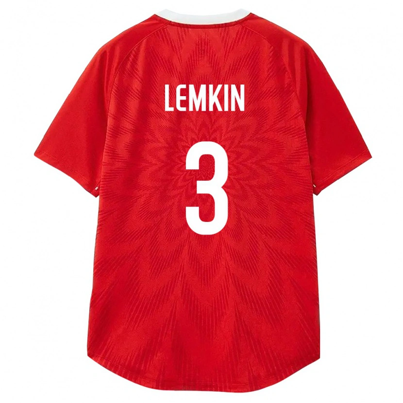 Danxen Dámské Rusko Egor Lemkin #3 Červená Bílá Hnědá Domů Hráčské Dresy 26-28 Dres