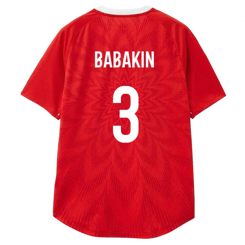Danxen Dámské Rusko Nikita Babakin #3 Červená Bílá Hnědá Domů Hráčské Dresy 26-28 Dres