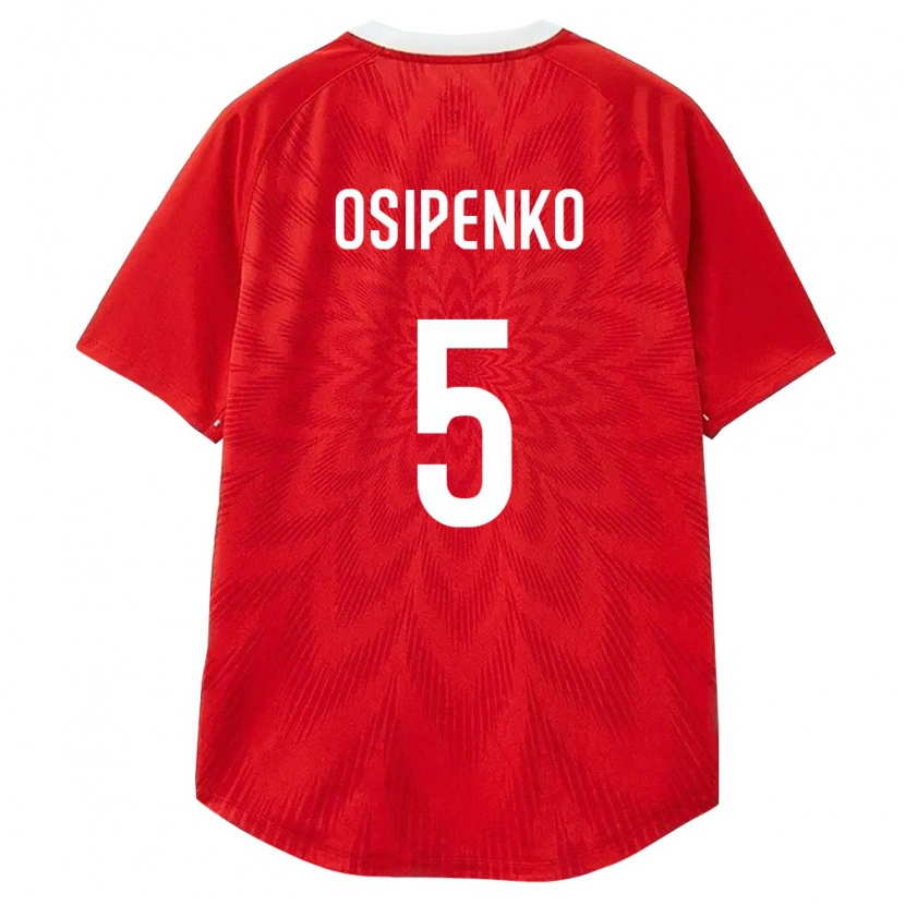 Danxen Dámské Rusko Maksim Osipenko #5 Červená Bílá Hnědá Domů Hráčské Dresy 26-28 Dres