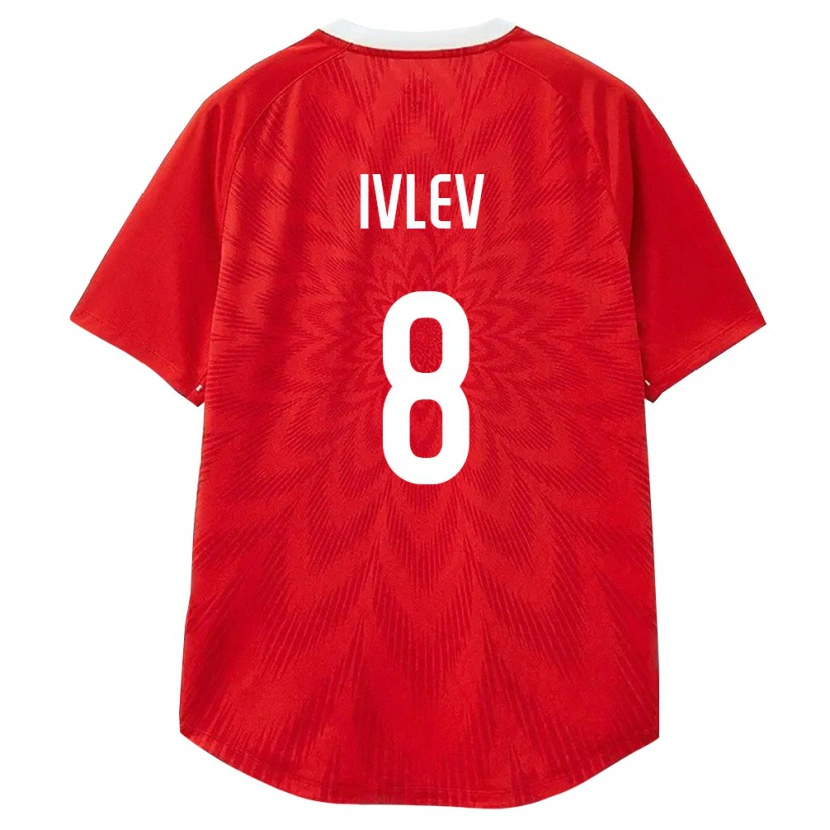 Danxen Dámské Rusko Andrey Ivlev #8 Červená Bílá Hnědá Domů Hráčské Dresy 26-28 Dres
