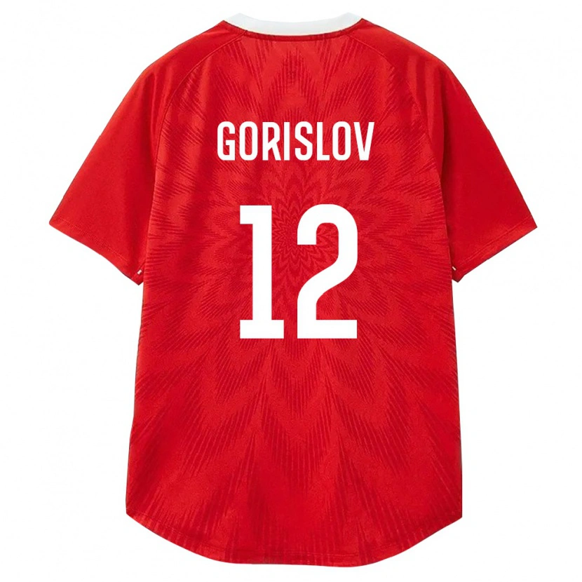 Danxen Dámské Rusko Yaroslav Gorislov #12 Červená Bílá Hnědá Domů Hráčské Dresy 26-28 Dres