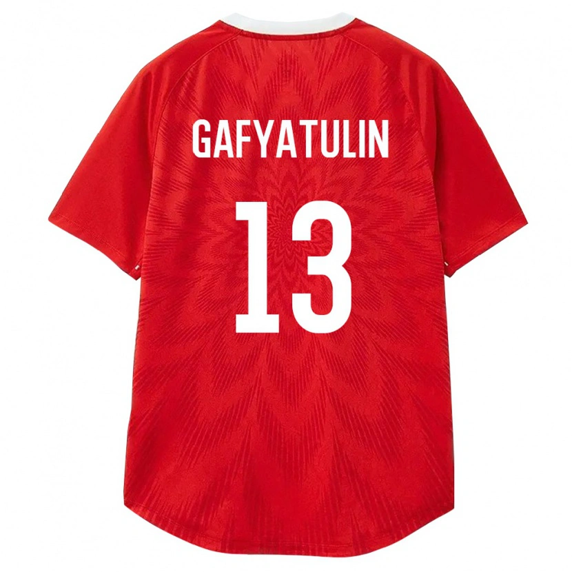Danxen Dámské Rusko Rafael Gafyatulin #13 Červená Bílá Hnědá Domů Hráčské Dresy 26-28 Dres