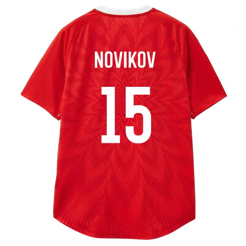 Danxen Dámské Rusko Pavel Novikov #15 Červená Bílá Hnědá Domů Hráčské Dresy 26-28 Dres