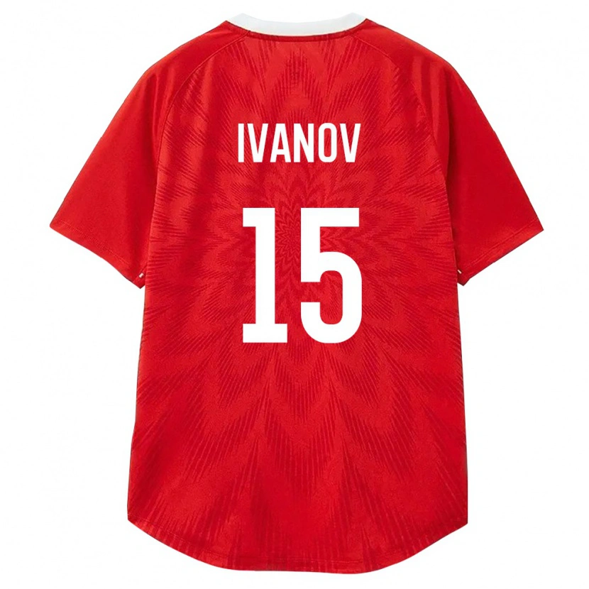 Danxen Dámské Rusko Maksim Ivanov #15 Červená Bílá Hnědá Domů Hráčské Dresy 26-28 Dres