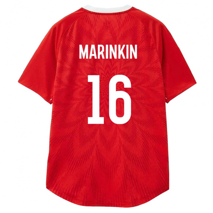 Danxen Dámské Rusko Timofey Marinkin #16 Červená Bílá Hnědá Domů Hráčské Dresy 26-28 Dres