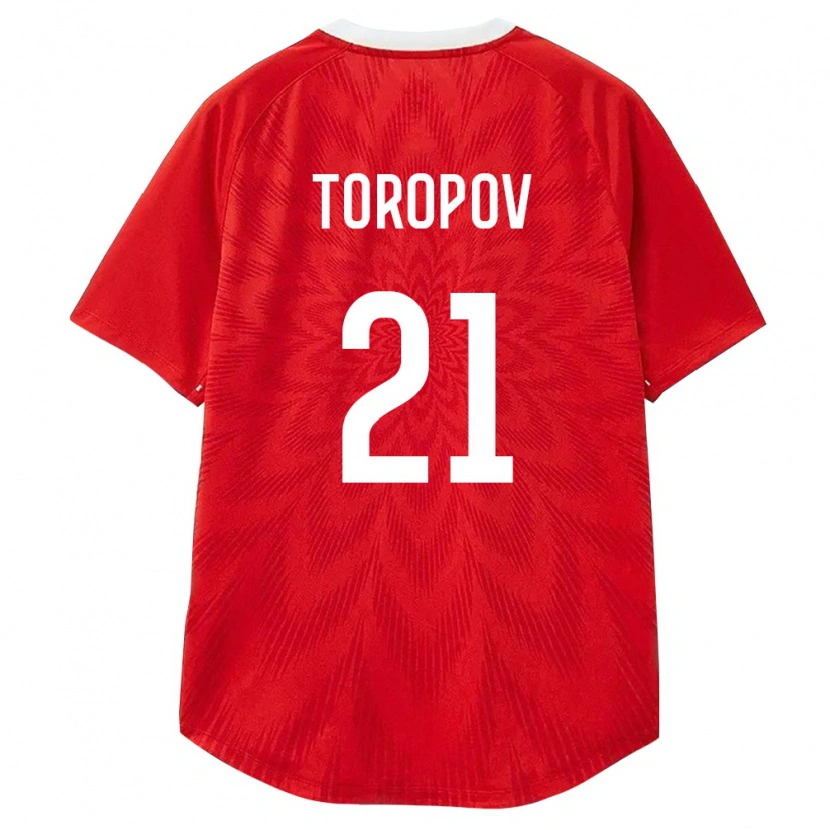 Danxen Dámské Rusko Egor Toropov #21 Červená Bílá Hnědá Domů Hráčské Dresy 26-28 Dres