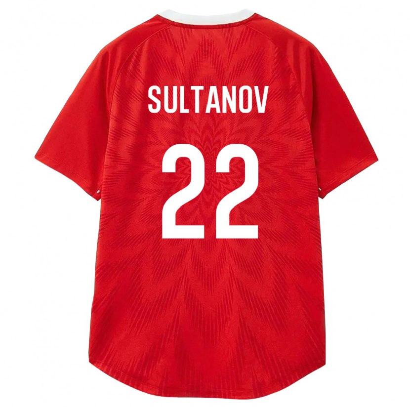 Danxen Dámské Rusko Daniyal Sultanov #22 Červená Bílá Hnědá Domů Hráčské Dresy 26-28 Dres