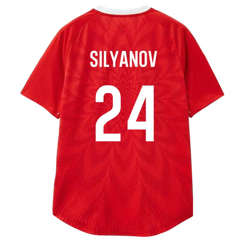 Danxen Dámské Rusko Aleksandr Silyanov #24 Červená Bílá Hnědá Domů Hráčské Dresy 26-28 Dres